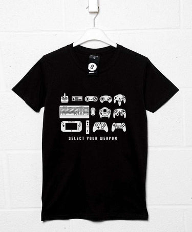 Select Your Weapon Game Controllers T-Shirt For Men 8Ball